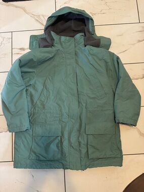 Waterproof Hooded Parka Jacket - Green